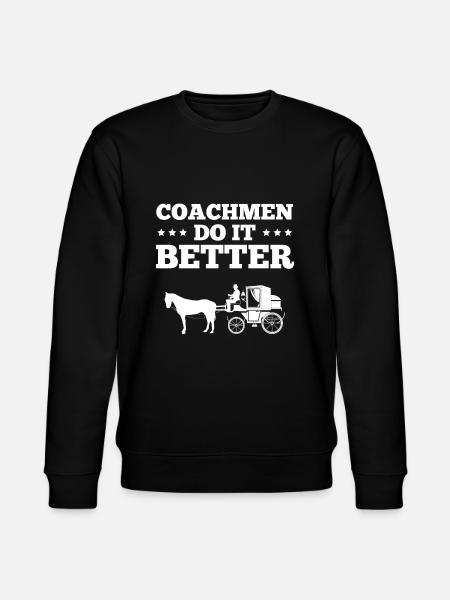 Coach coach horse - Stanley/Stella CHANGER Unisex Organic Sweatshirt - black