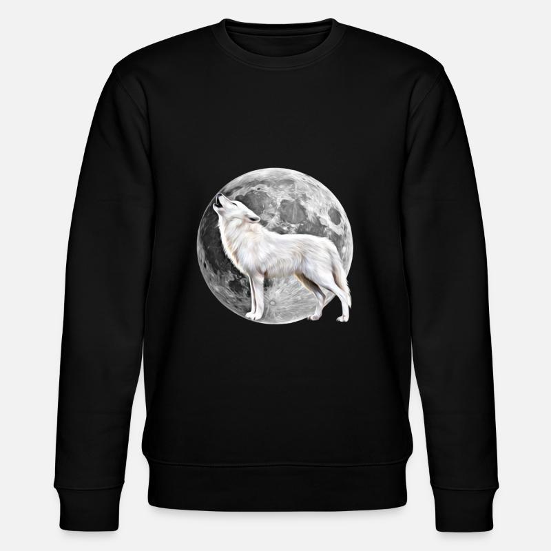 wolf - Stanley/Stella CHANGER Unisex Organic Sweatshirt - black