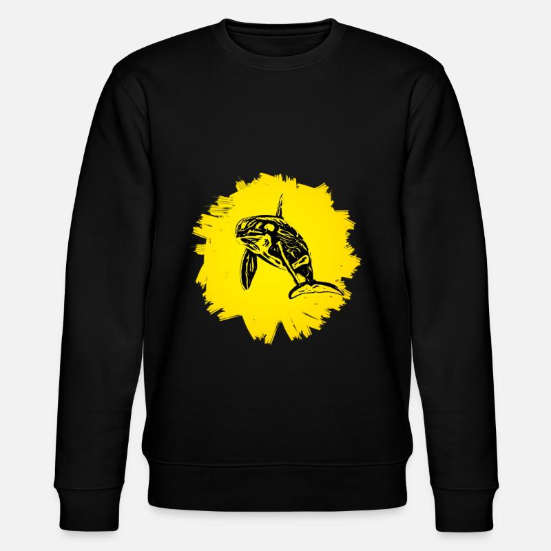 killer whale - Stanley/Stella CHANGER Unisex Organic Sweatshirt - black