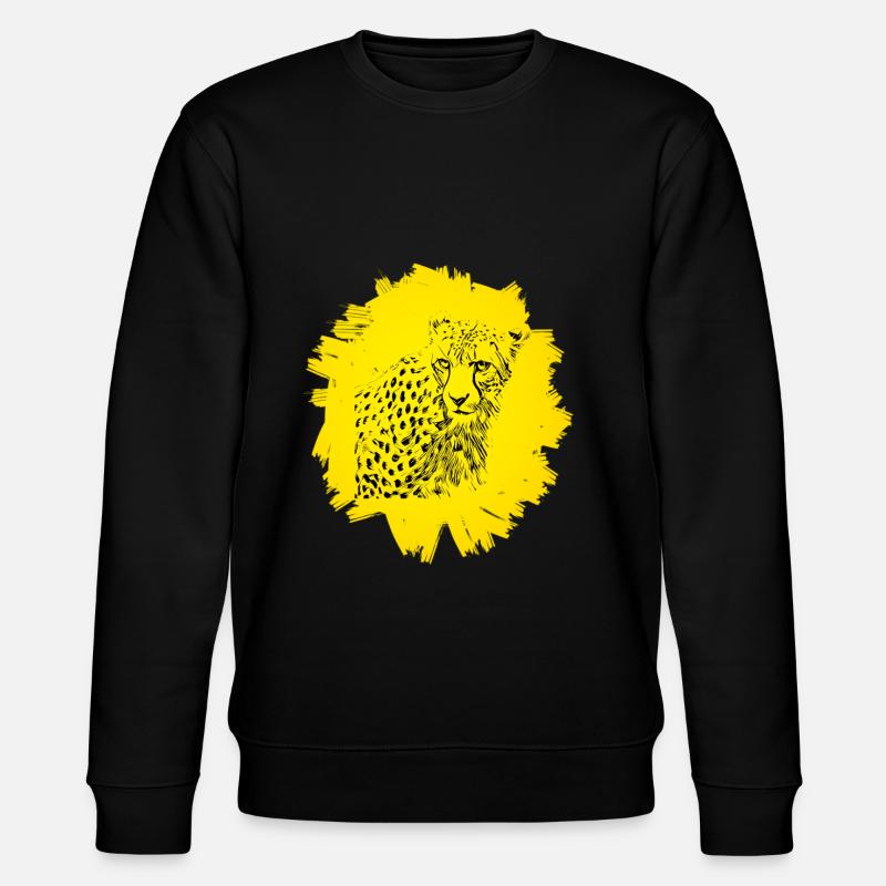 cheetah - Stanley/Stella CHANGER Unisex Organic Sweatshirt - black