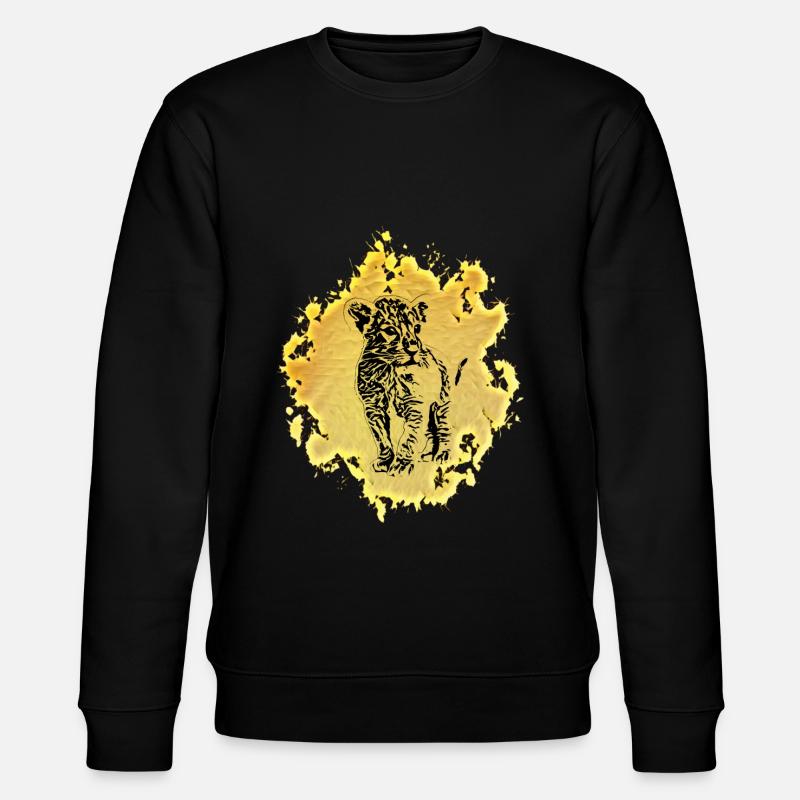 Löwen Baby - Stanley/Stella Unisex Bio-Sweatshirt CHANGER  - Schwarz