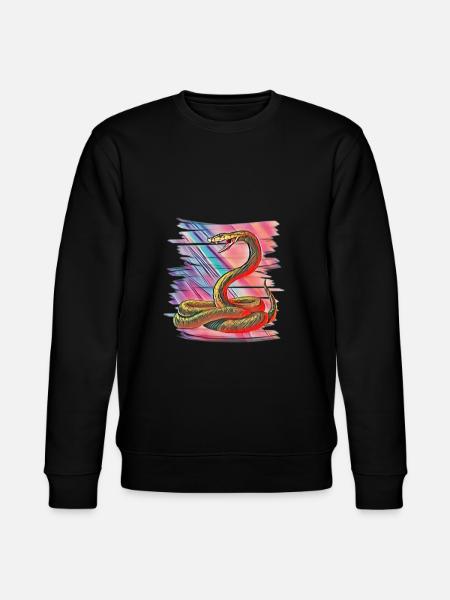 snake - Stanley/Stella CHANGER Unisex Organic Sweatshirt - black