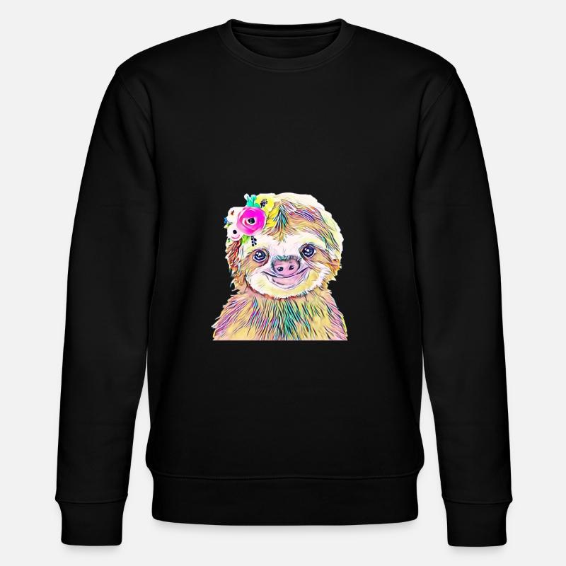 sloth - Stanley/Stella CHANGER Unisex Organic Sweatshirt - black