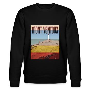 Mont Ventoux Cycliste Montagne Alpes France - Sweat bio CHANGER Stanley/Stella Unisexe - noir - Devant - Nik (191cm) & Marisol (170cm)