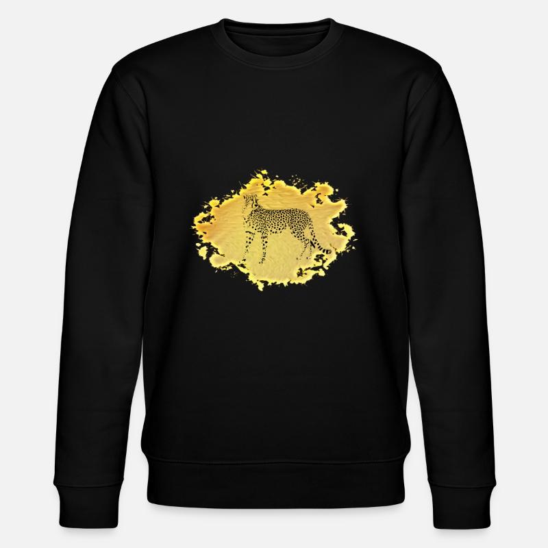 Gepard - Stanley/Stella Unisex Bio-Sweatshirt CHANGER  - Schwarz
