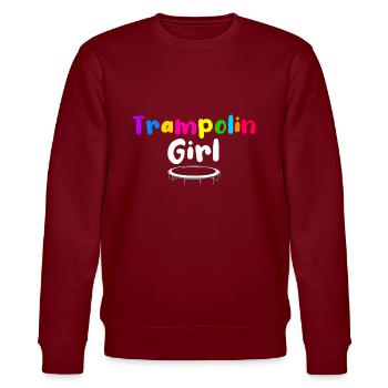 Trampoline Filles Enfants Sauter Fitness Jumping - Sweat bio CHANGER Stanley/Stella Unisexe - bordeaux - Devant - Nik (191cm) & Marisol (170cm)