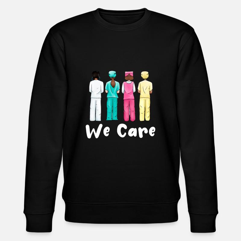 Pflegekraft Altenpflegerin Pflege Hilfe - Stanley/Stella Unisex Bio-Sweatshirt CHANGER - Schwarz