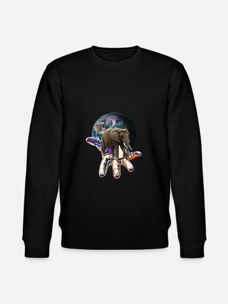 Elephant - Stanley/Stella CHANGER Unisex Organic Sweatshirt - black
