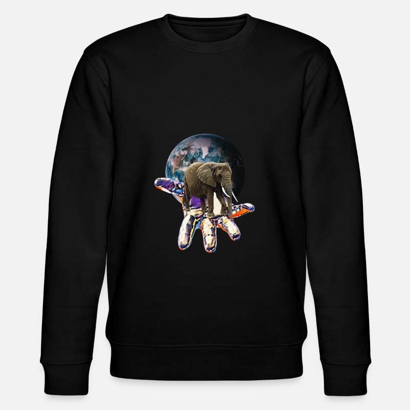 Éléphant - Sweat bio CHANGER Stanley/Stella Unisexe - noir