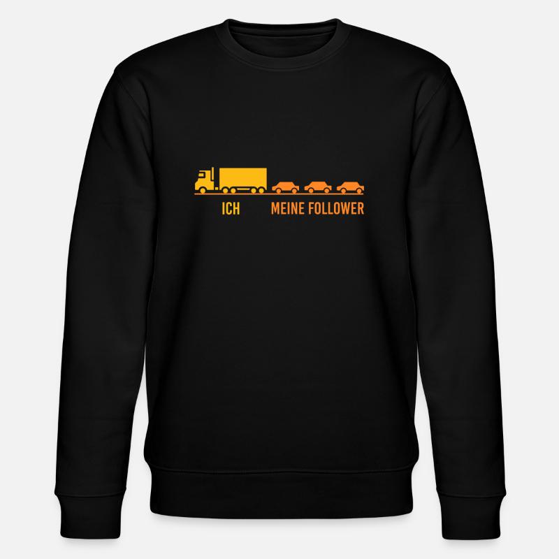 Les camions et mes followers - Sweat bio CHANGER Stanley/Stella Unisexe - noir