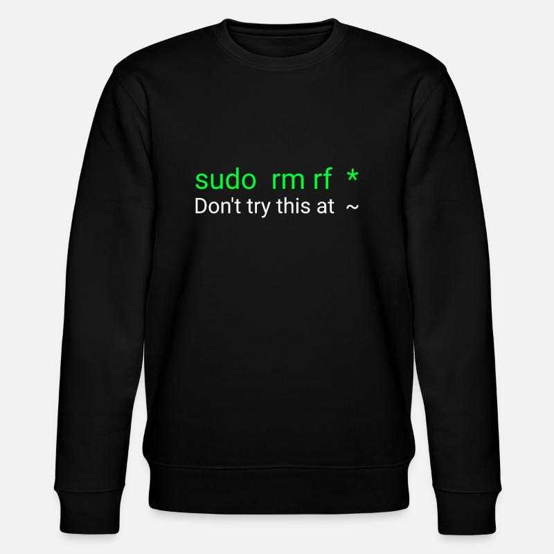 Linux sudo rm rf - Stanley/Stella Unisex Bio-Sweatshirt CHANGER  - Schwarz