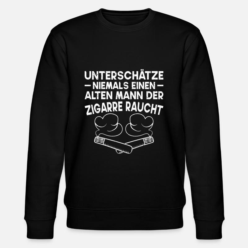 Zigarren Cigarren Zigarren Zigarrenschneider - Stanley/Stella Unisex Bio-Sweatshirt CHANGER  - Schwarz