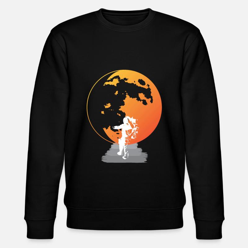 Sonnensystem Astronaut Planet Erde - Stanley/Stella Unisex Bio-Sweatshirt CHANGER  - Schwarz