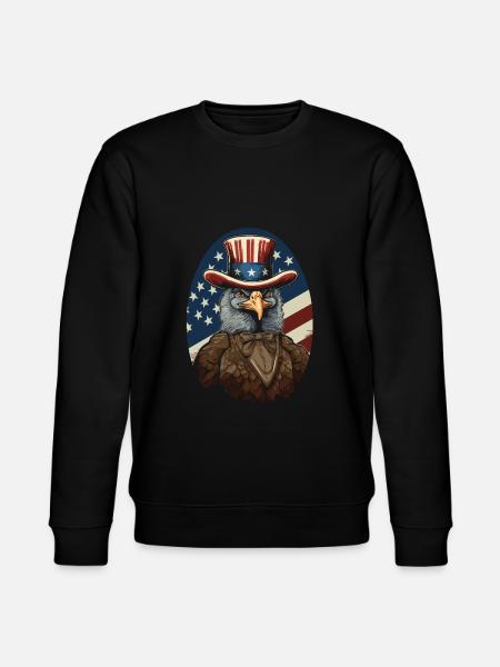 Thanksgiving American Pilgrim Turkey - Stanley/Stella CHANGER Unisex Organic Sweatshirt - black