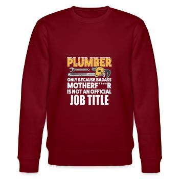 Plumber Power – Plus qu’un simple titre de poste - Sweat bio CHANGER Stanley/Stella Unisexe - bordeaux - Devant - Nik (191cm) & Marisol (170cm)