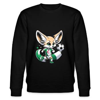 Algérie Maillot Fennec Algerien Supporter Football - Sweat bio CHANGER Stanley/Stella Unisexe - noir - Devant - Nik (191cm) & Marisol (170cm)