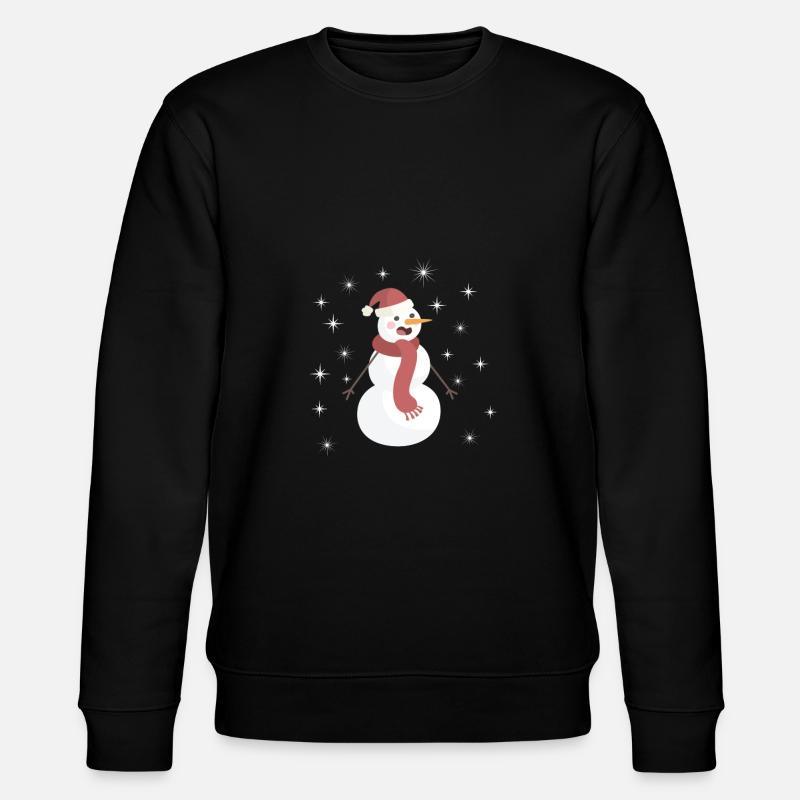 Snowman - Stanley/Stella Unisex Bio-Sweatshirt CHANGER - Schwarz