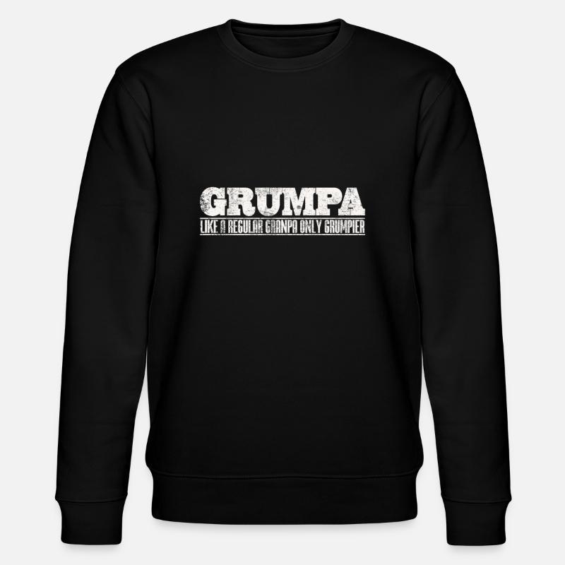 Papy grincheux - Sweat bio CHANGER Stanley/Stella Unisexe - noir