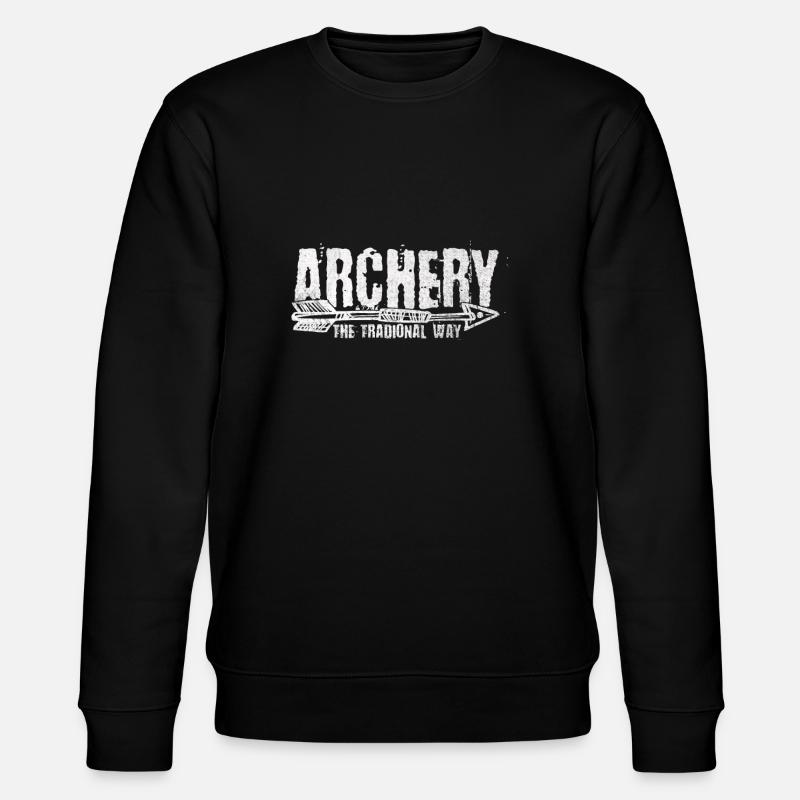 Traditional Archery - Stanley/Stella Unisex Bio-Sweatshirt CHANGER  - Schwarz