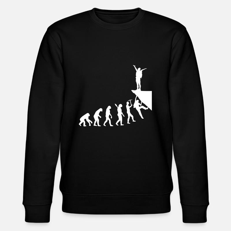 Evolution pour escalader l'alpinisme - Sweat bio CHANGER Stanley/Stella Unisexe - noir