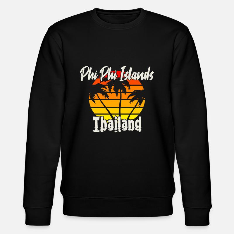 Phi Phi Islands Thailand - Stanley/Stella Unisex Bio-Sweatshirt CHANGER  - Schwarz