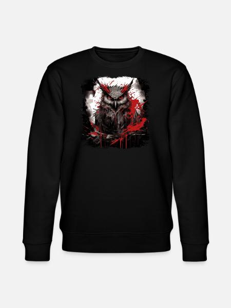 Gothic Eule - Stanley/Stella Unisex Bio-Sweatshirt CHANGER - Schwarz
