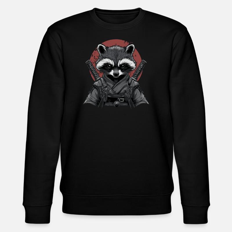 Ninja raton laveur - Sweat bio CHANGER Stanley/Stella Unisexe - noir