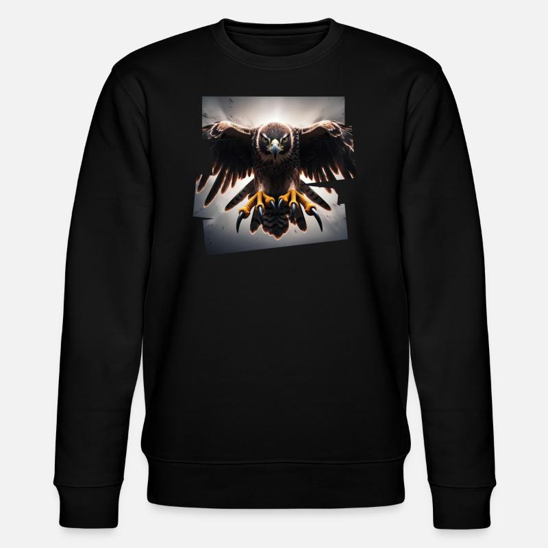 Attaque frontale de l’aigle - Sweat bio CHANGER Stanley/Stella Unisexe - noir