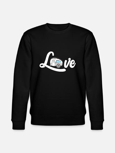 Love camping caravan outdoor - Stanley/Stella CHANGER Unisex Organic Sweatshirt - black