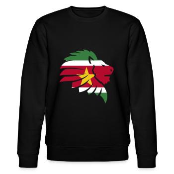 Suriname drapeau créoles Lachmon Sranan cadeau - Sweat bio CHANGER Stanley/Stella Unisexe - noir - Devant - Nik (191cm) & Marisol (170cm)