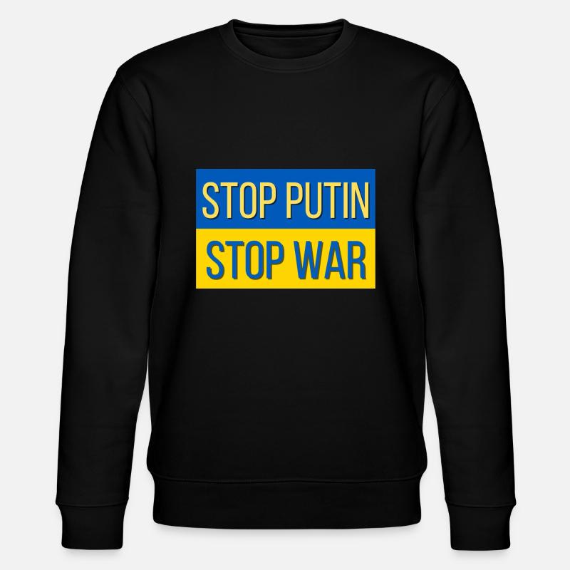 Stop Poutine stop était - Sweat bio CHANGER Stanley/Stella Unisexe - noir