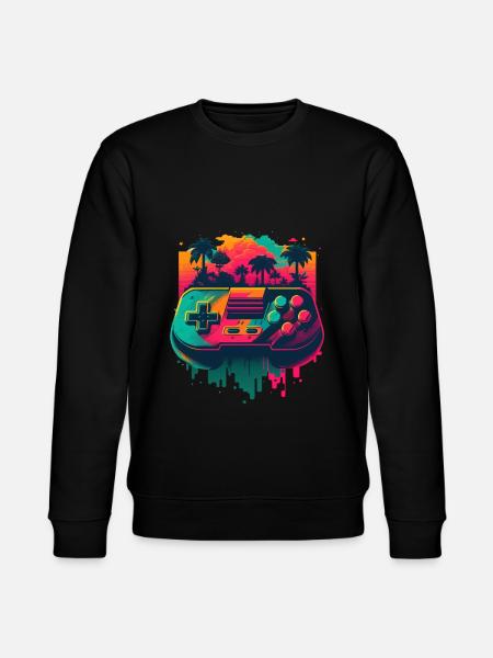 Retro Console - Stanley/Stella CHANGER Unisex Organic Sweatshirt - black