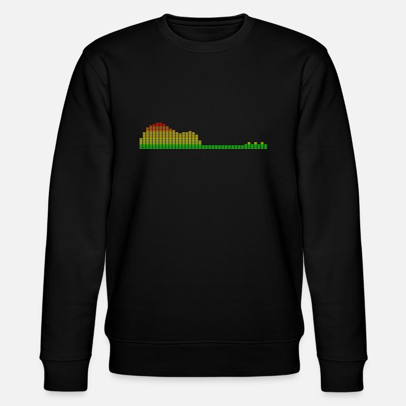 Gitarren-Shape-Equalizer - Stanley/Stella Unisex Bio-Sweatshirt CHANGER  - Schwarz