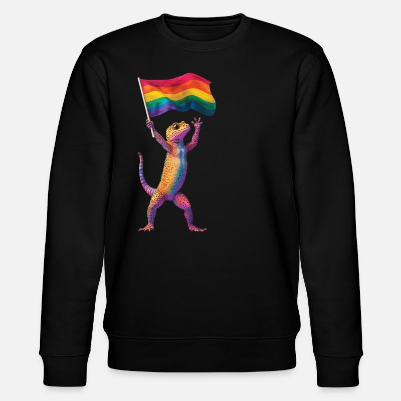 Gecko - Stanley/Stella Unisex Bio-Sweatshirt CHANGER  - Schwarz