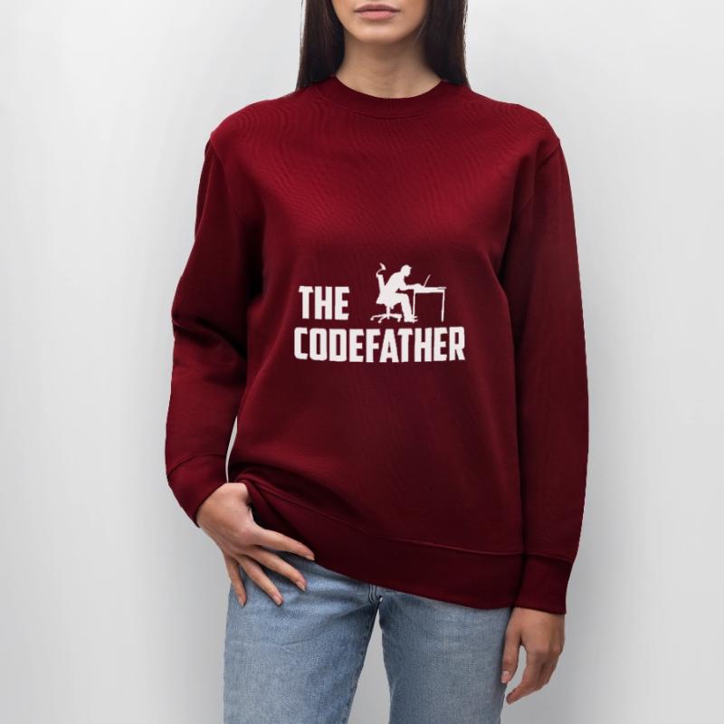 The Codefather Programmer Coder Developer Software Stanley/Stella Unisex Bio-Sweatshirt CHANGER 