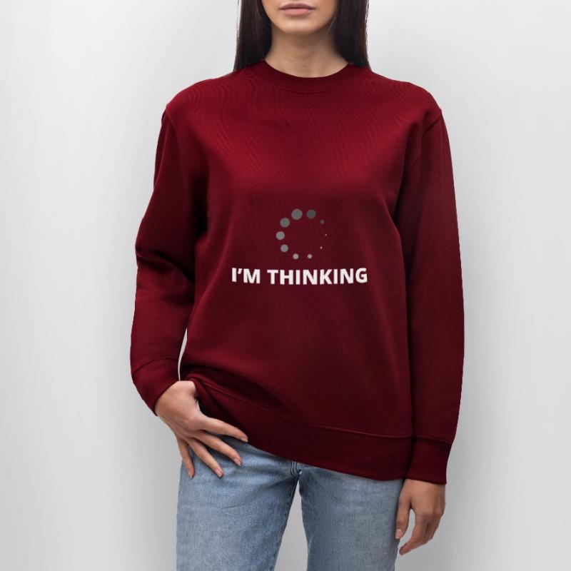 I'm Thinking Coder Software Developer Programmer N Stanley/Stella Unisex Bio-Sweatshirt CHANGER 