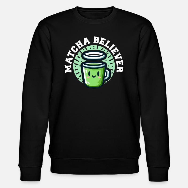 MATCHA-GLÄUBIGER - Stanley/Stella Unisex Bio-Sweatshirt CHANGER  - Schwarz