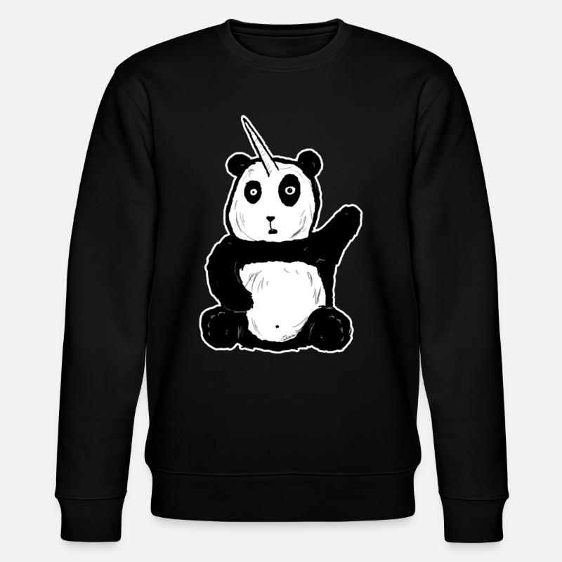 Pandicorn - Stanley/Stella Unisex Bio-Sweatshirt CHANGER  - Schwarz