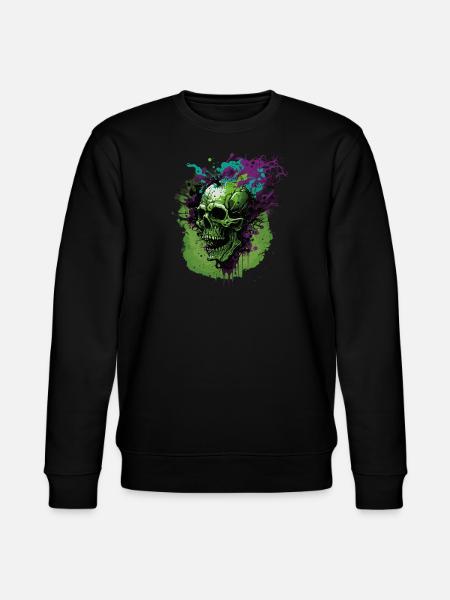Crâne - Sweat bio CHANGER Stanley/Stella Unisexe - noir