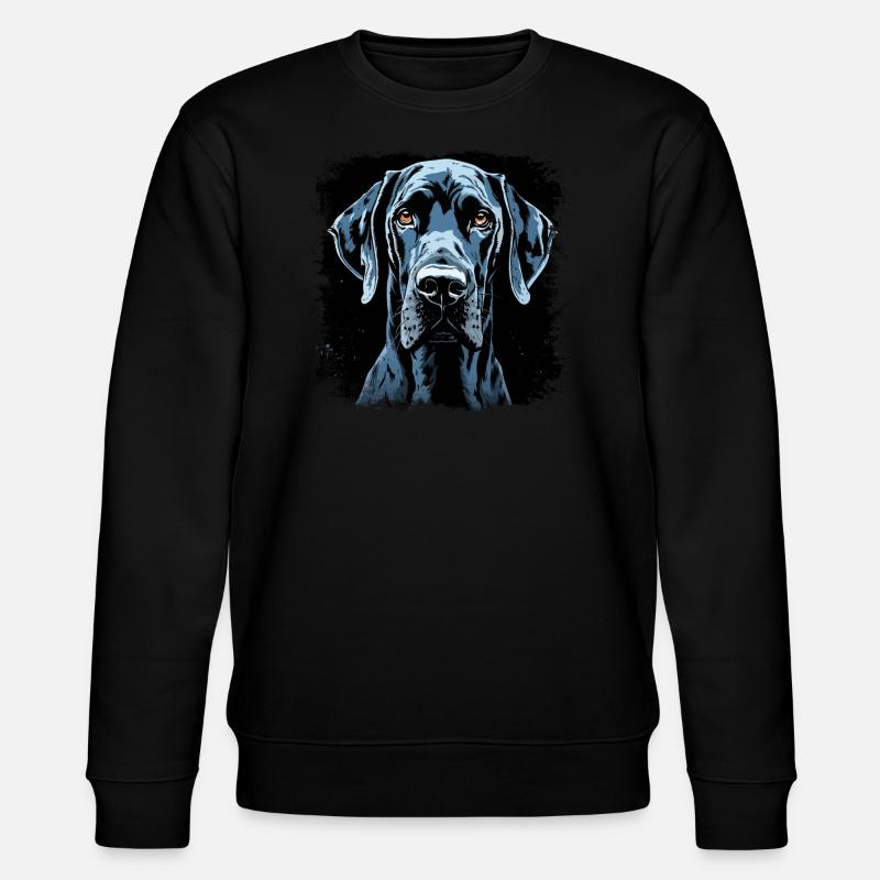 Deutsche Dogge - Stanley/Stella Unisex Bio-Sweatshirt CHANGER  - Schwarz