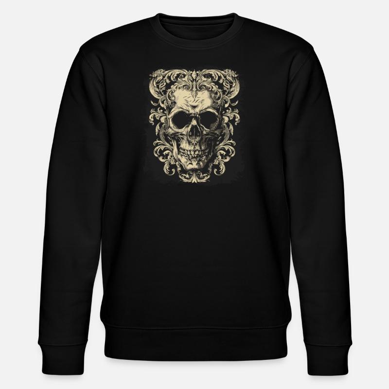 Crâne gothique - Sweat bio CHANGER Stanley/Stella Unisexe - noir
