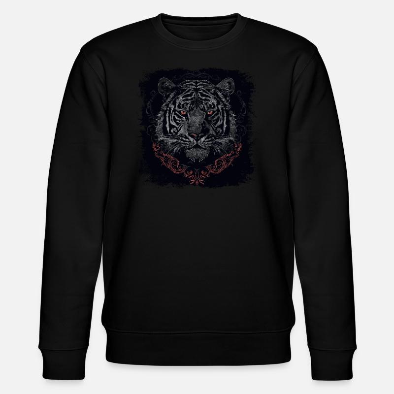 Tiger - Stanley/Stella Unisex Bio-Sweatshirt CHANGER  - Schwarz