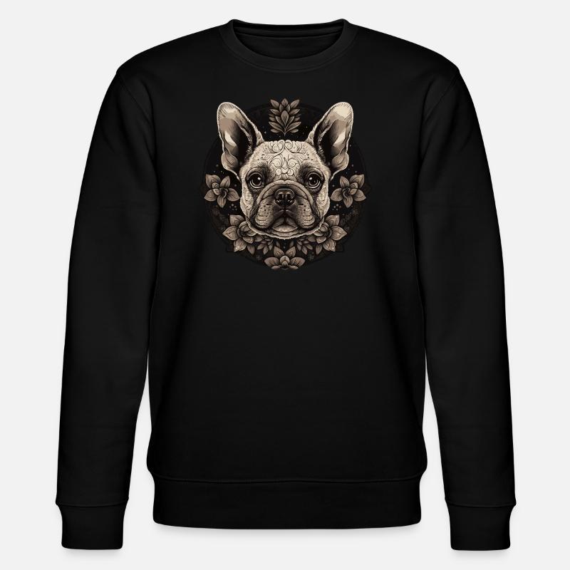 Bouledogue français - Sweat bio CHANGER Stanley/Stella Unisexe - noir