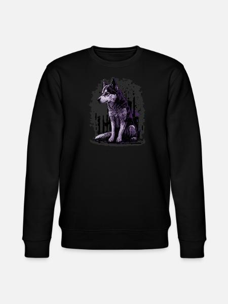 Chien husky - Sweat bio CHANGER Stanley/Stella Unisexe - noir
