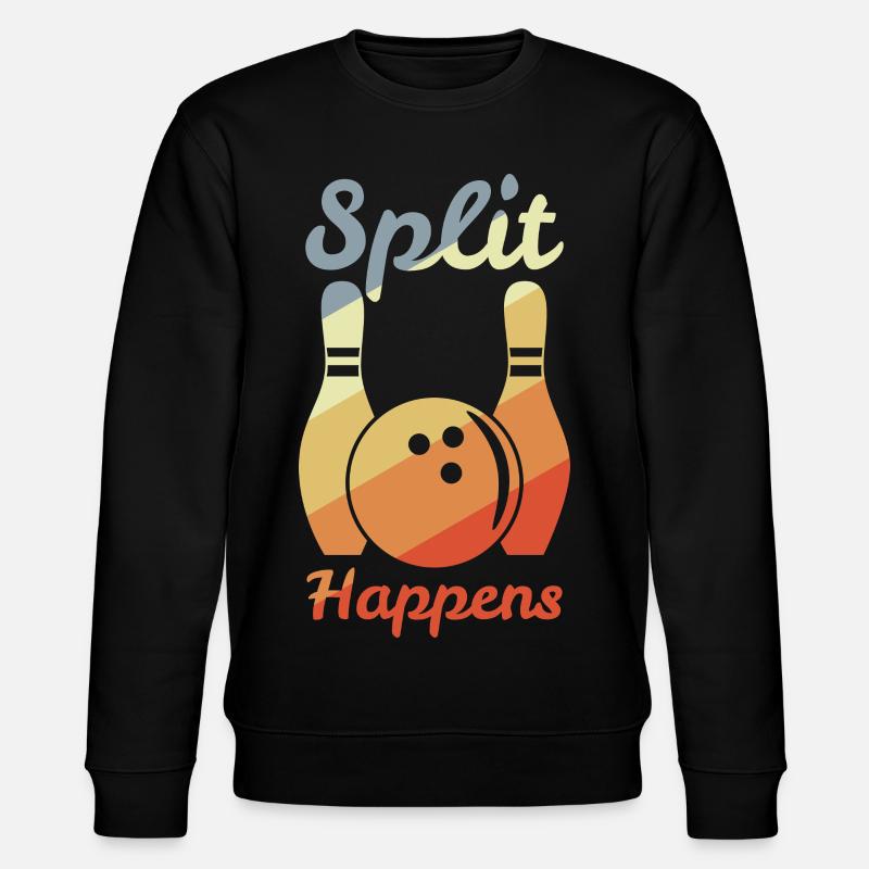 Split Happens - Stanley/Stella CHANGER Unisex Organic Sweatshirt - black