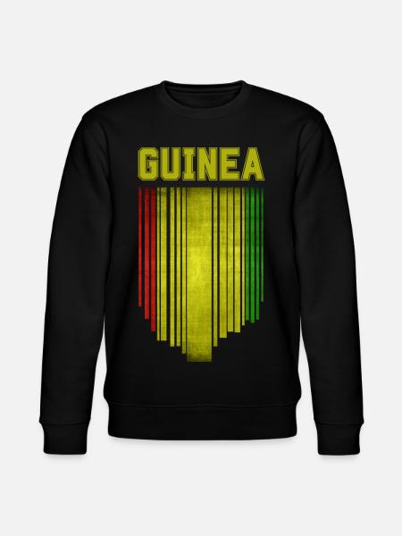 Guinea flag, Guinean pride - Stanley/Stella CHANGER Unisex Organic Sweatshirt - black