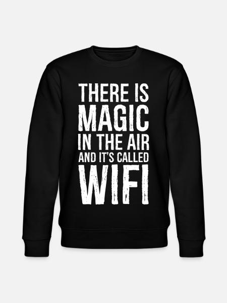 there is magic in the air - Stanley/Stella CHANGER Unisex Organic Sweatshirt - black