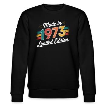 Fabriqué en 1973 Edition Limitée - 52ème Anniversaire - Sweat bio CHANGER Stanley/Stella Unisexe - noir - Devant - Nik (191cm) & Marisol (170cm)