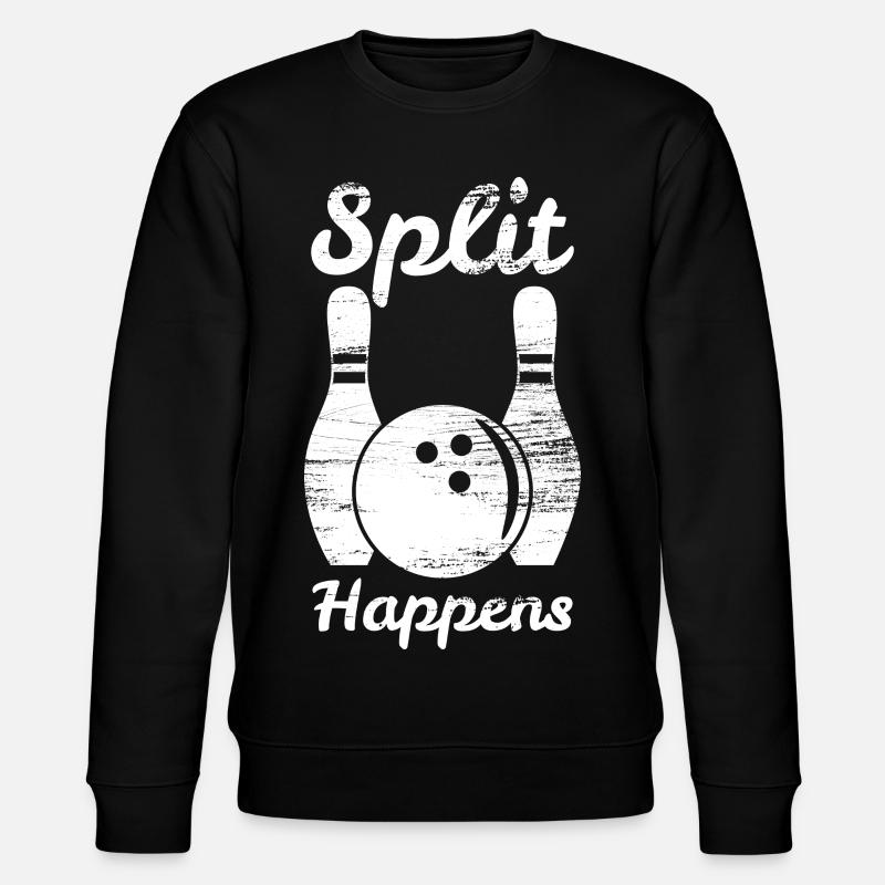 Bowling Split - Stanley/Stella CHANGER Unisex Organic Sweatshirt - black