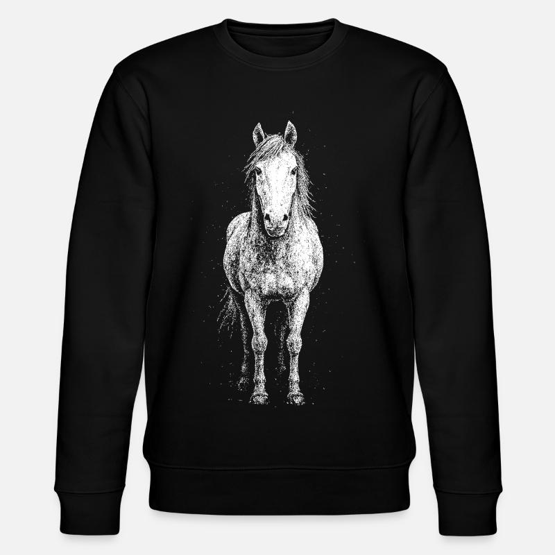 Cheval - Sweat bio CHANGER Stanley/Stella Unisexe - noir